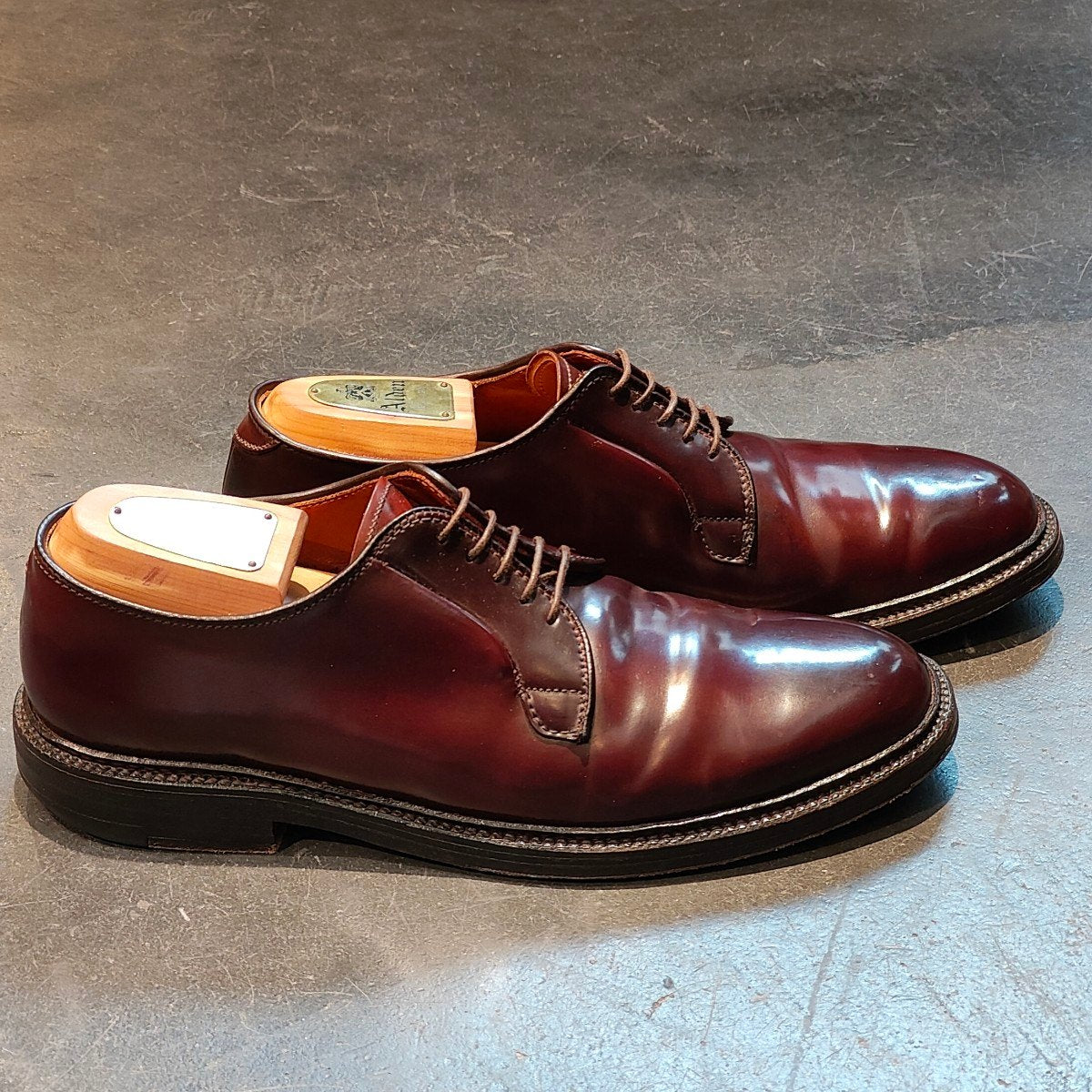 極美品 【ALDEN】オールデン 990 プレーントゥ コードバン ダーク