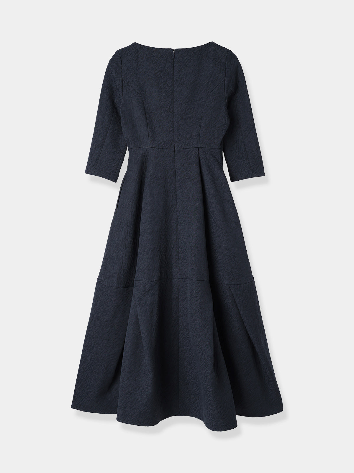 Keyneck Jacquard Dress – L'AUBE BLANC