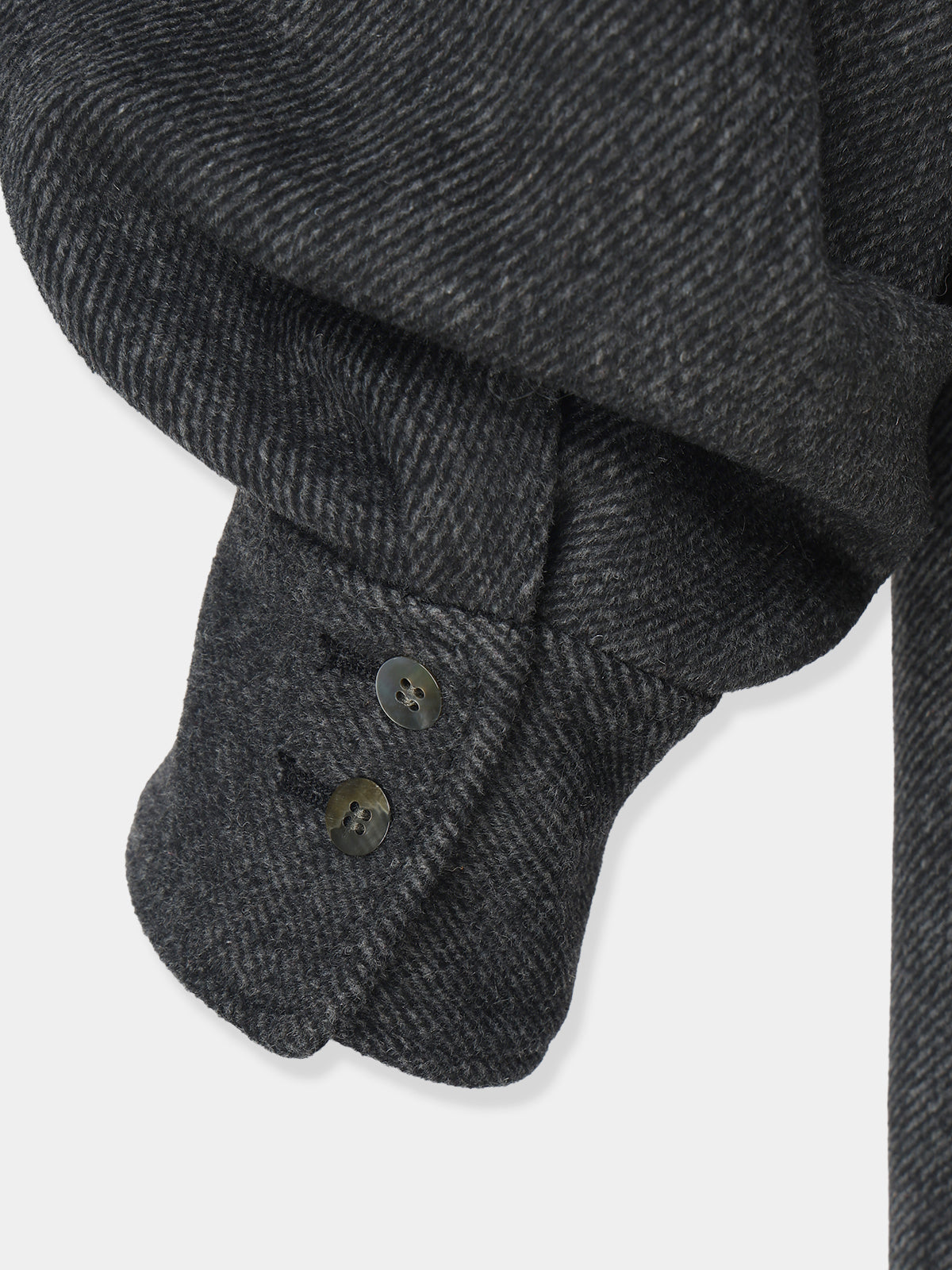 Belted Wool Shirt Dress – L'AUBE BLANC