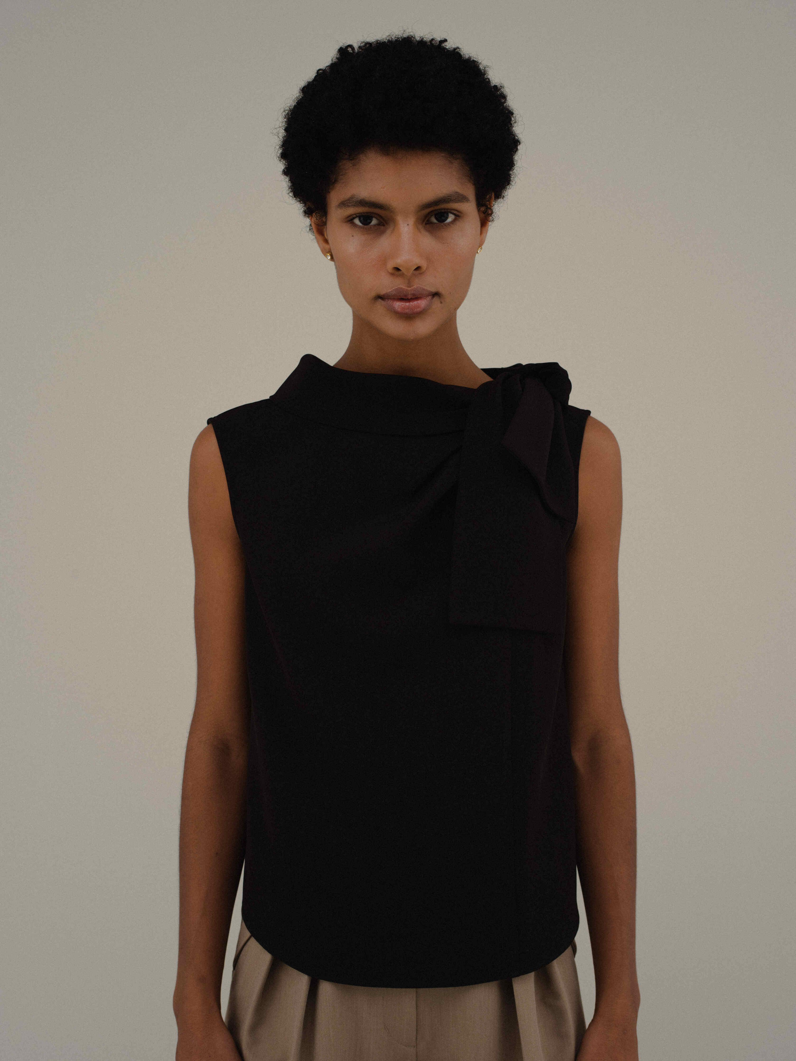 Side Bow-tie Tops – L'AUBE BLANC