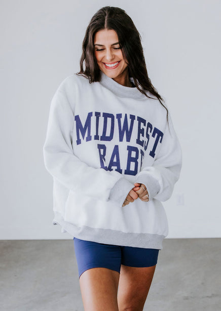 Midwest Reversible Mock Neck Sweatshirt | Lauriebelles