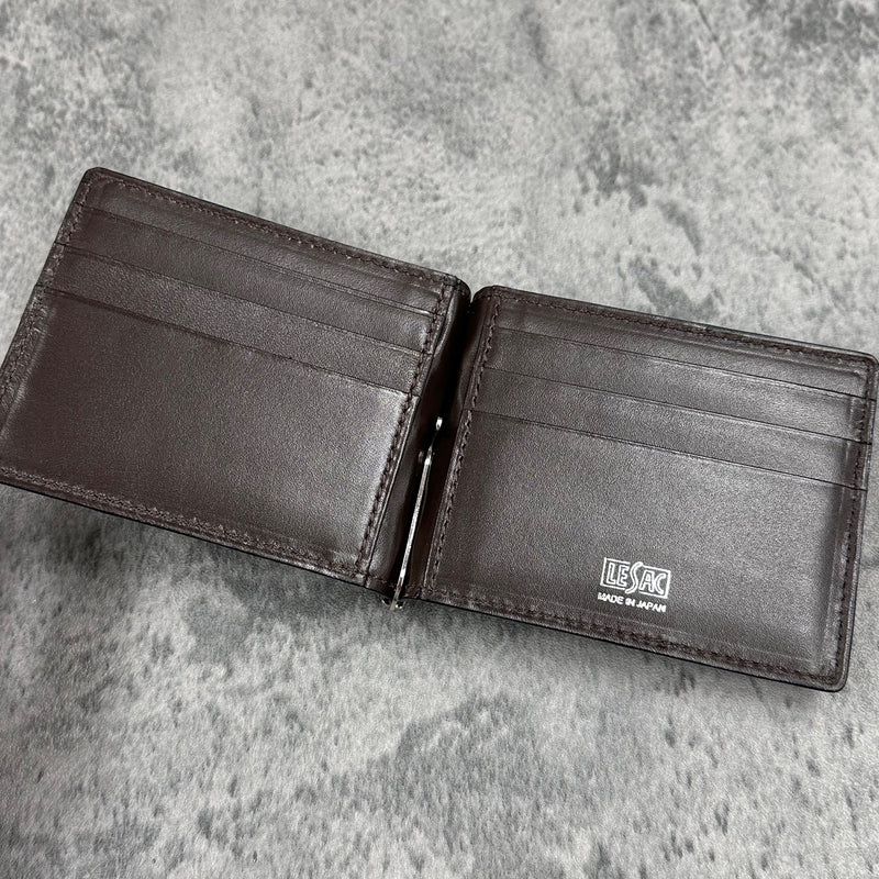クロコダイル マネークリップ(札ばさみ) メンズ財布 ワニ革 マット