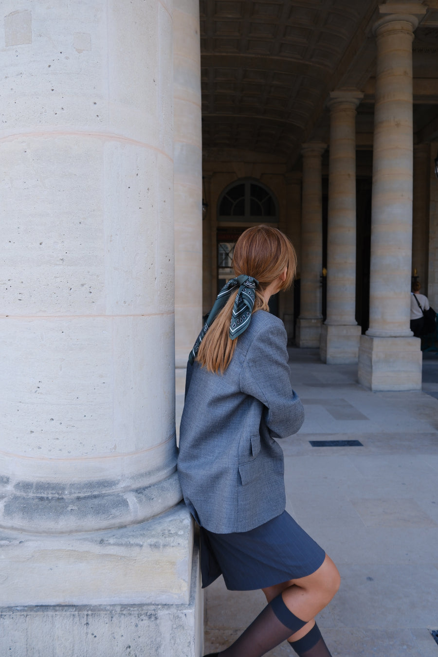 PAISLEY SCARF | GREEN | 50 CM – lescarf