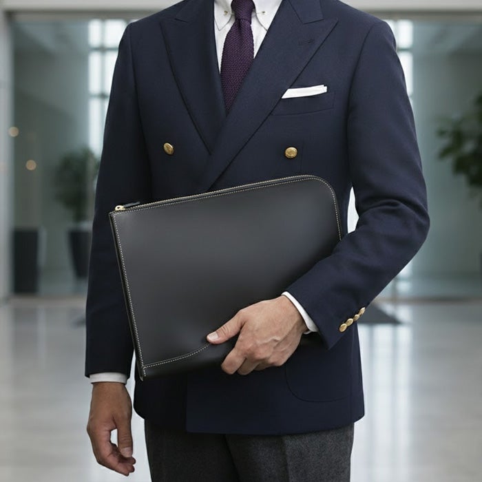 L字クラッチバッグM｜PORCO ROSSO