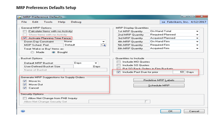 Manufacturing Setup Part 1 - Dynamics GP | Microsoft Learn