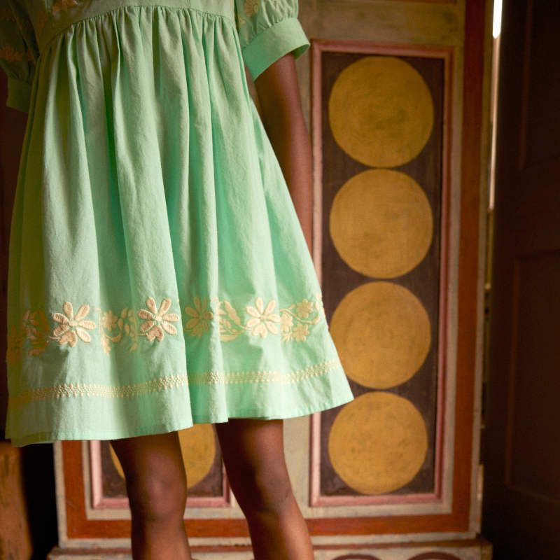 Apolina（アポリナ）2026SS MYA DRESS - seaglass - キッズワンピース