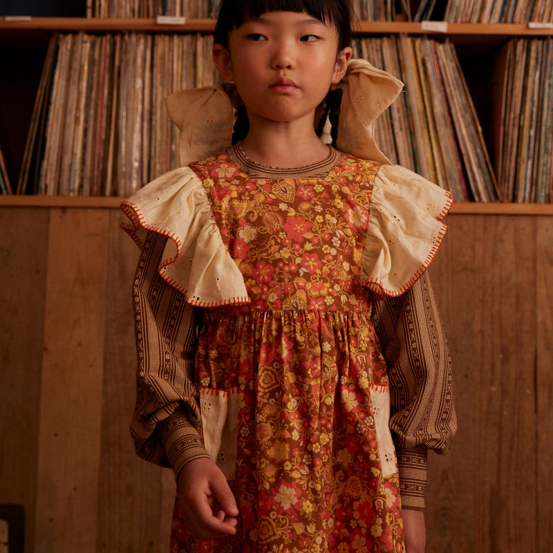Apolina（アポリナ）2025AW Ursina Embroidered Pinafore - Autumn