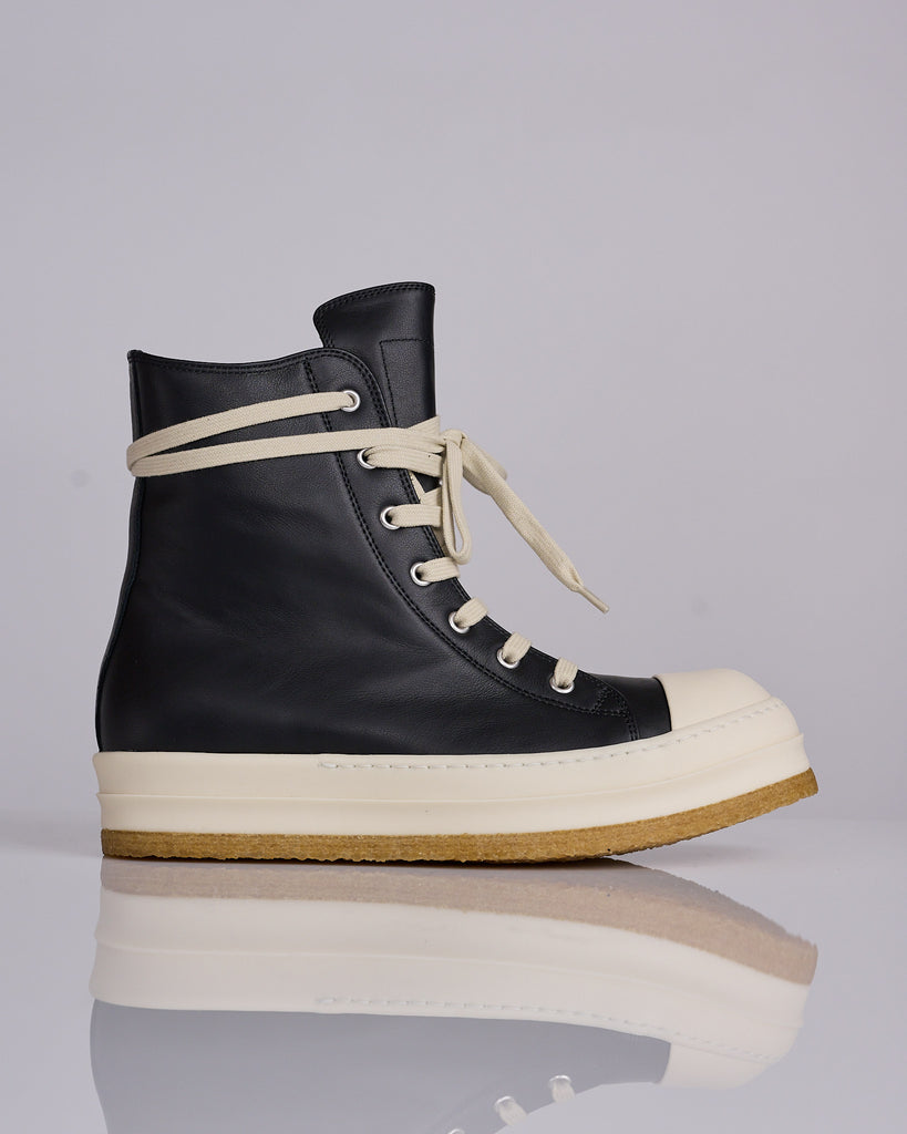 RickOwensCreepSneakerBlackMilk