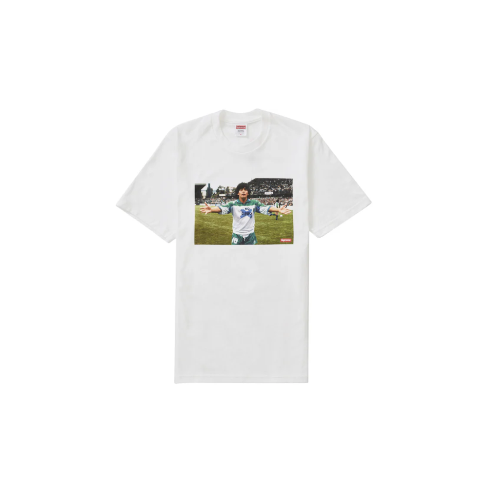 T-Shirt Supreme Maradona White FW24 | Limited Resell