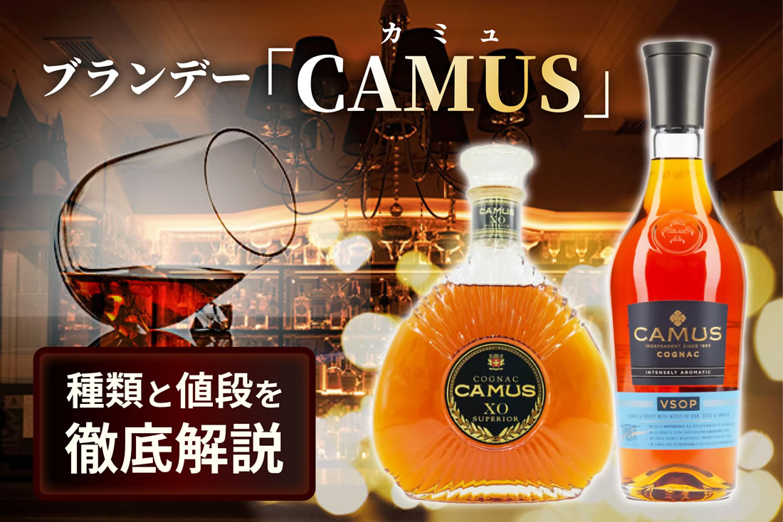 カミュブランデーの種類と値段を徹底解説｜バカラや古酒など人気ボトル
