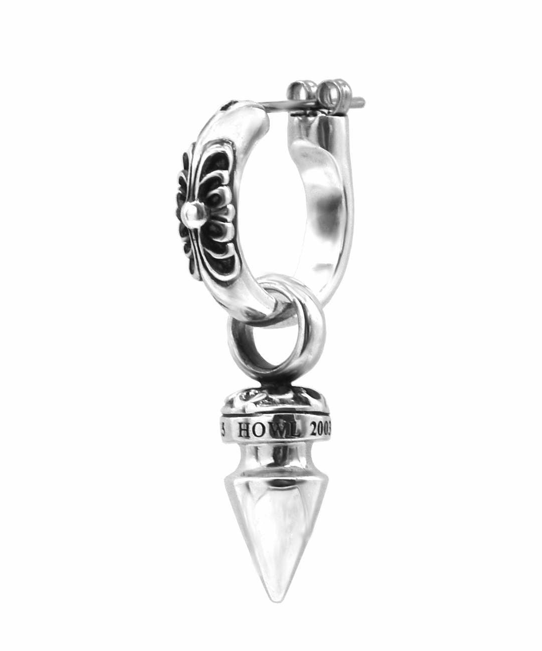 HOWL”クロッシングピアス（スパイクドドロップ）/シルバー925 | LION