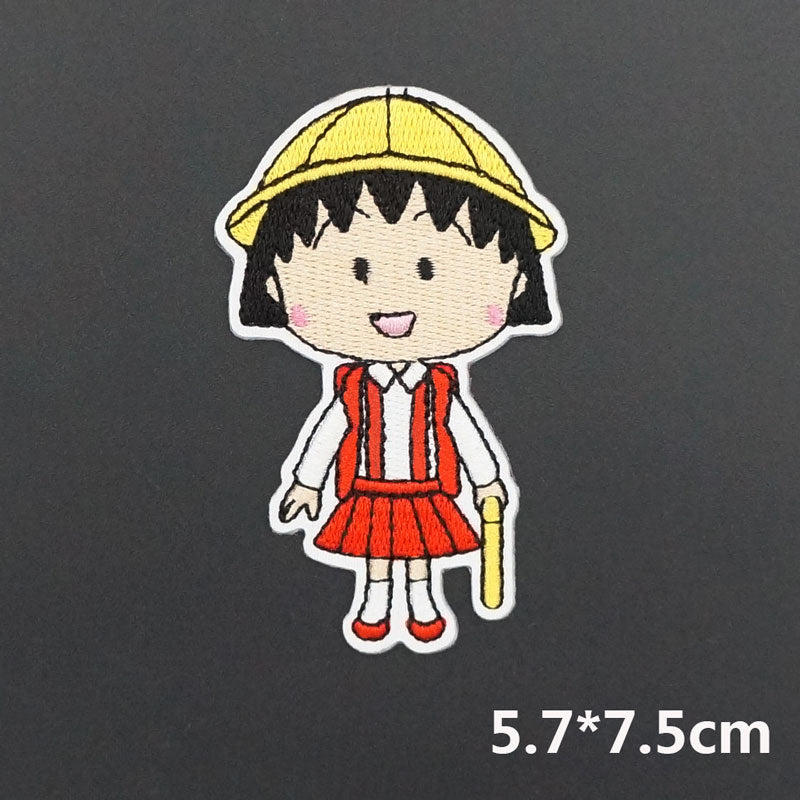 Chibi Maruko-chan 'Momoko Sakura | Yellow Hat' Embroidered Patch