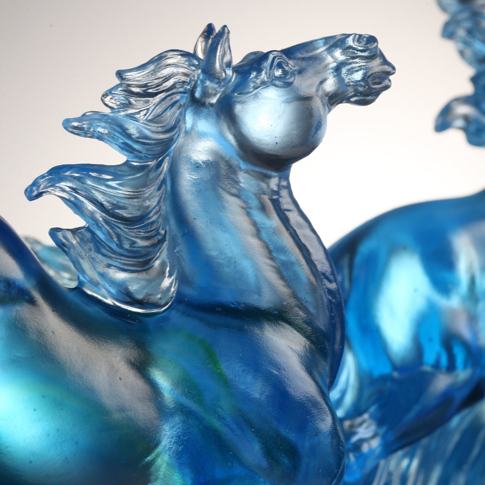 LIULI Crystal Art, Horse, Resembling water – ever in motion, ever