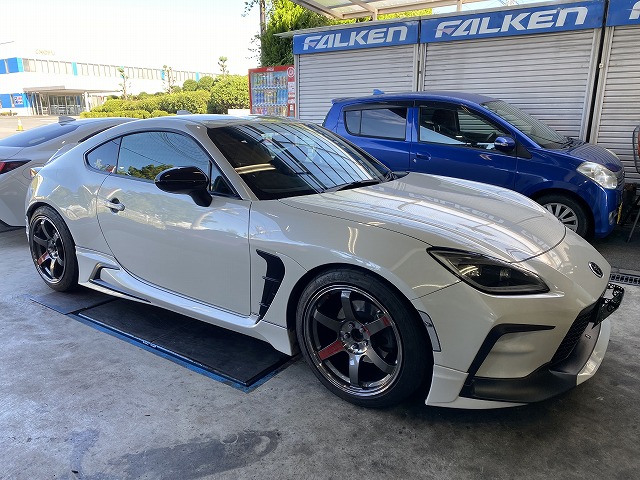 滋賀オートライフハノ GR86(ZN8)にレイズ「TE37 SL」の9.5J-18インチ+