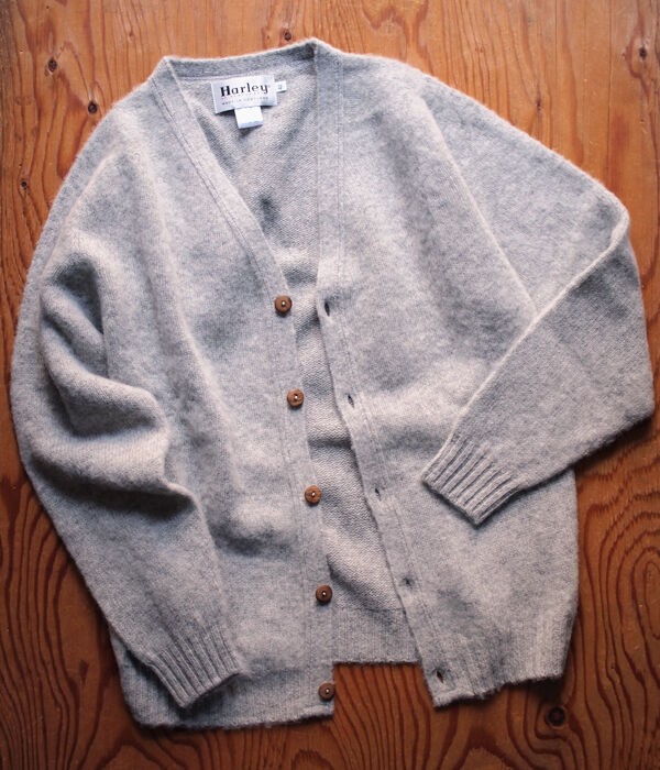 Harley OF SCOTLAND / ハーレーオブスコットランド】V-Neck Cardigan