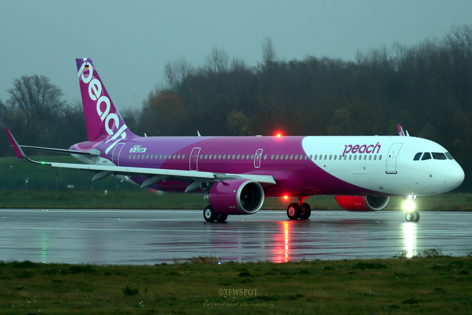 Airbus A321-251NX/LR, Peach, D-AZAM, JA902P (MSN 10628) | AIB