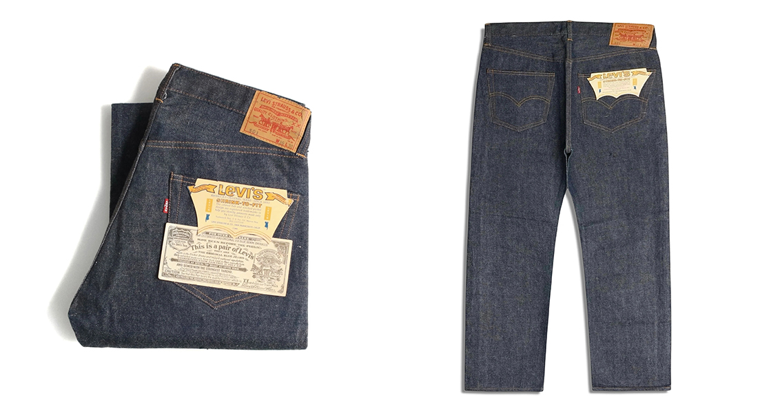 1960年代の LEVI'S® 501 BigE フラッシャー付きのデッドストックが