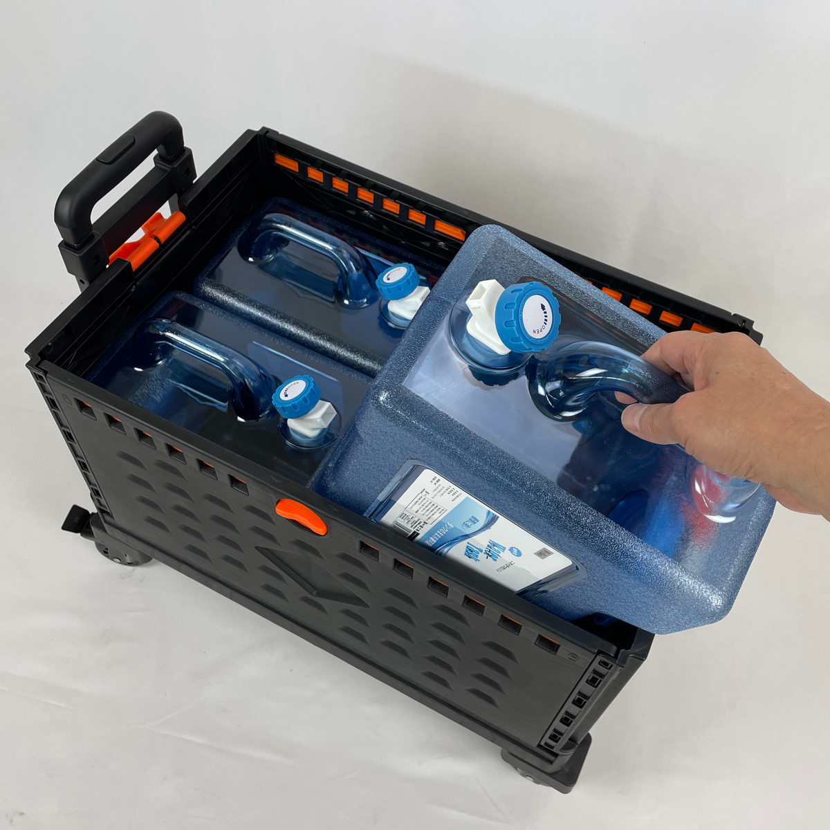 dショッピング |ウォータータンクカート 折りたたみコンテナ 飲料用