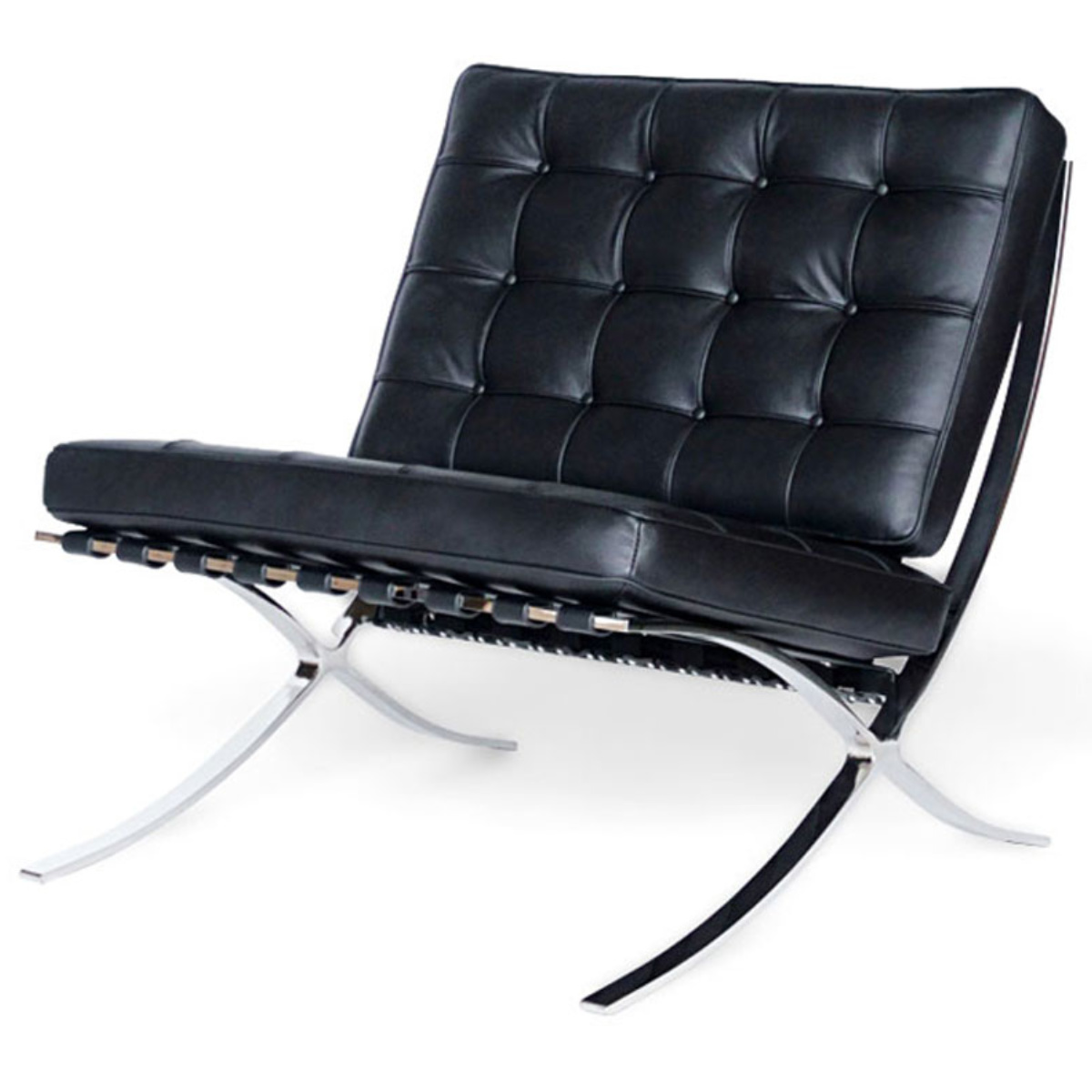 リビングチェア 座面高47cm 本革 バルセロナチェア – ハウジー