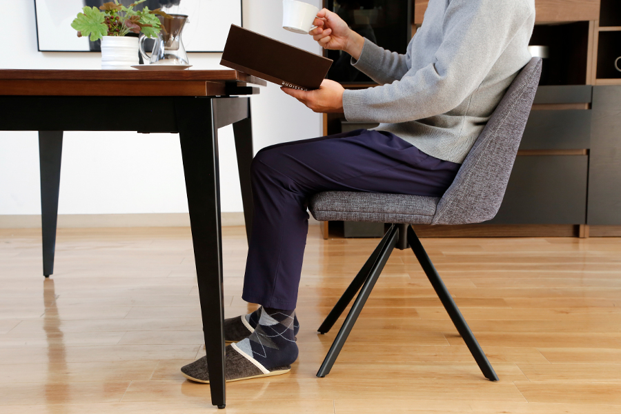 VISTA（ビスタ）チェア（アーム無）ライトブルー - ダイニングチェアの