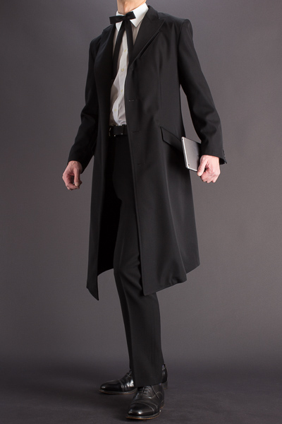 黒い白衣｜トゥーンドクターBK販売店舗｜着丈100㎝｜東京上野「上野屋