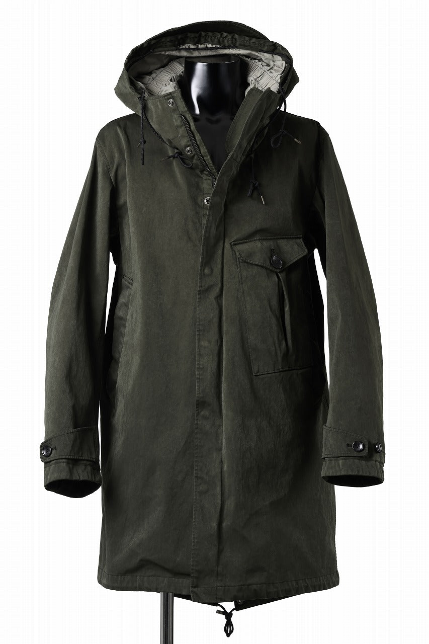 Ten c CYCLONE PARKA / GARMENT DYED OJJ (DARK GREEN)の商品ページ