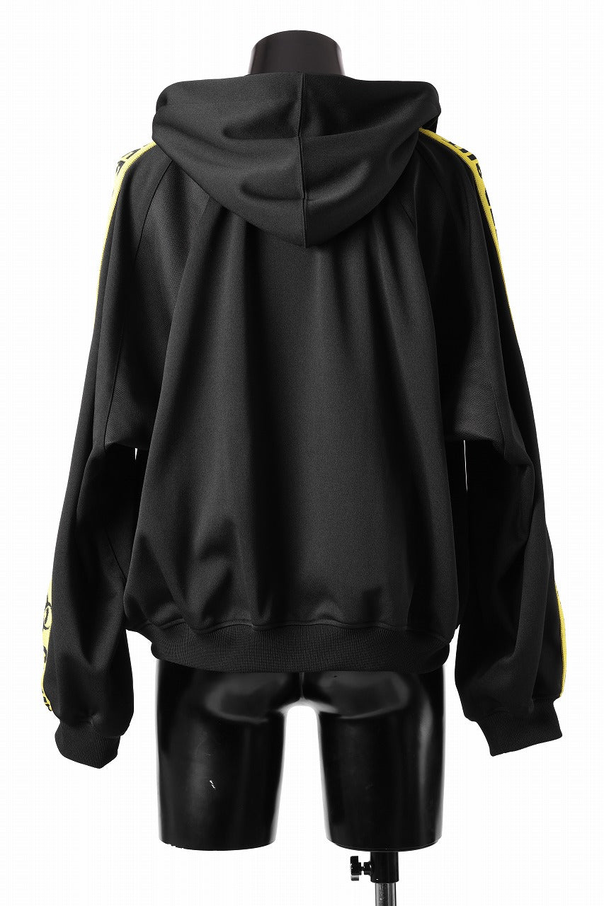 beauty : beast ”KEEP OUT” DOLMAN / HOODED TRACK JACKET (BLACK x