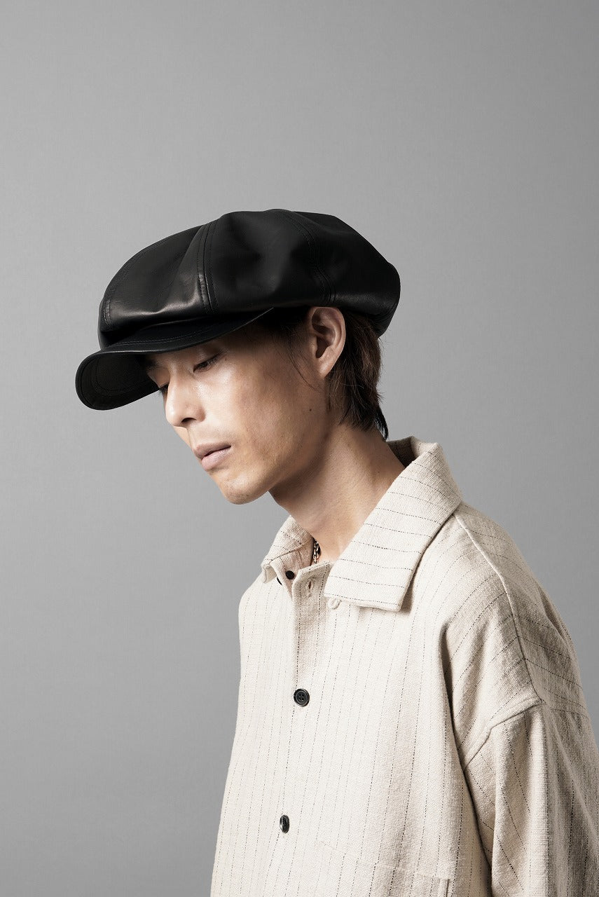 ISAMU KATAYAMA BACKLASH CASQUETTE / MONOCHROME LUXURY STEER (BLACK