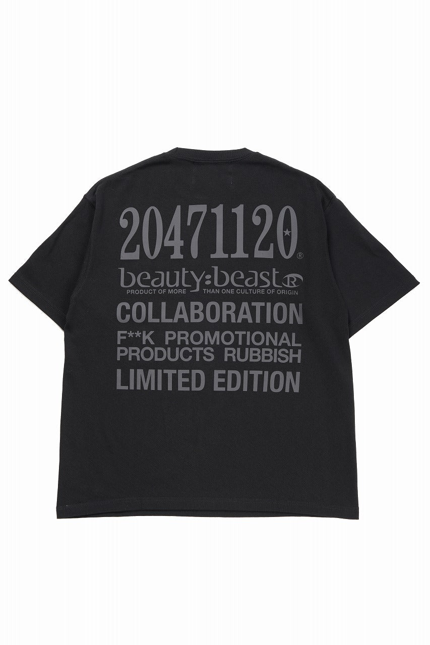 beauty : beast x 20471120 COLLABORATION S/S TEE _3 (BLACK)の商品