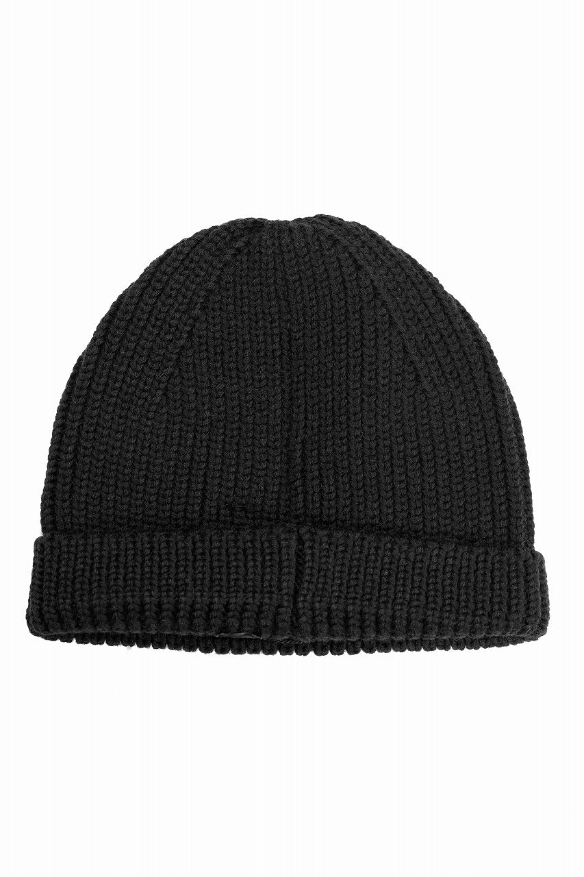 Y-3 Yohji Yamamoto CHUNKY KNIT BEANIE (BLACK) – LOOM OSAKA