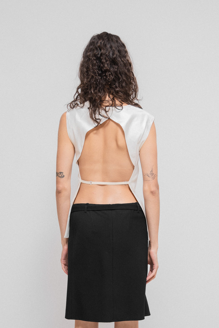 ANN DEMEULEMEESTER - SS96 Open back top (runway) – L'OBSCUR