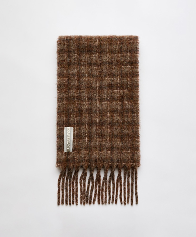 Estate Scarf - Dorf Check Fuzzy Alpaca(OS Dorf Check Fuzzy Alpaca