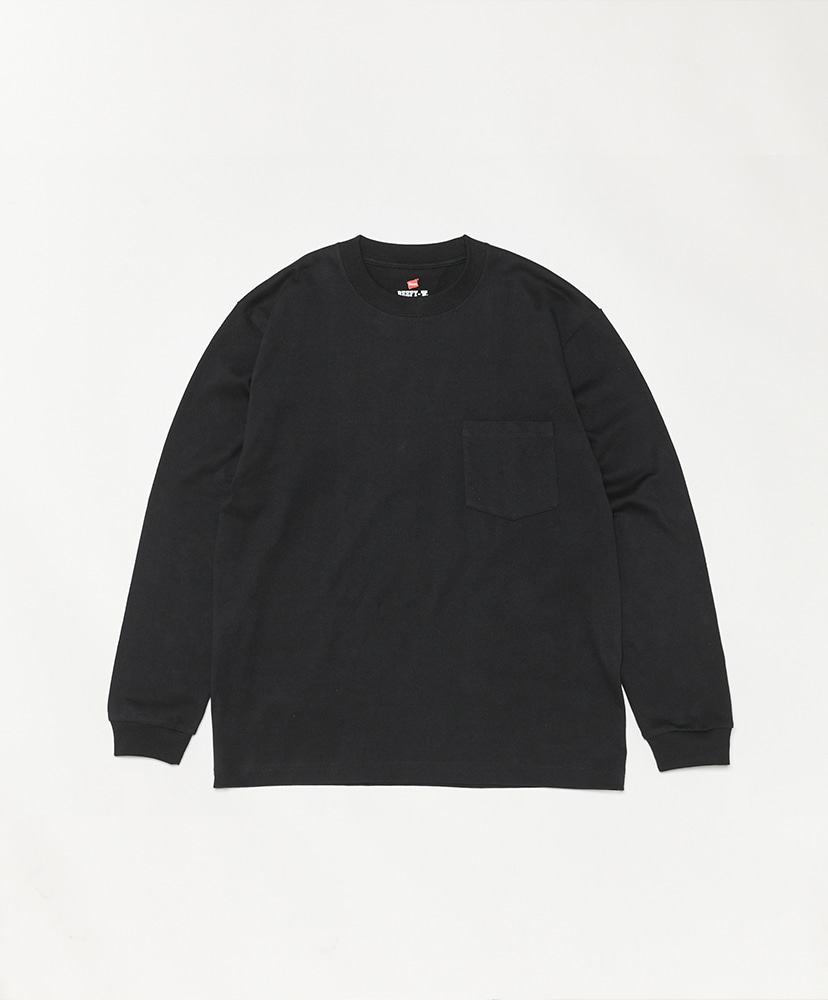 Beefy-T Long Sleeve Pocket T Shirt (H5196)(L(MEN) Black/ブラック
