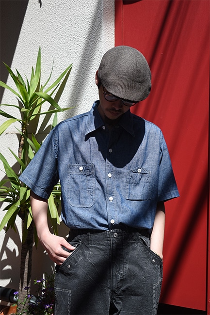 POST O'ALLS/ポストオーバーオールズ】No.6 Shirt S/S : classic chambray