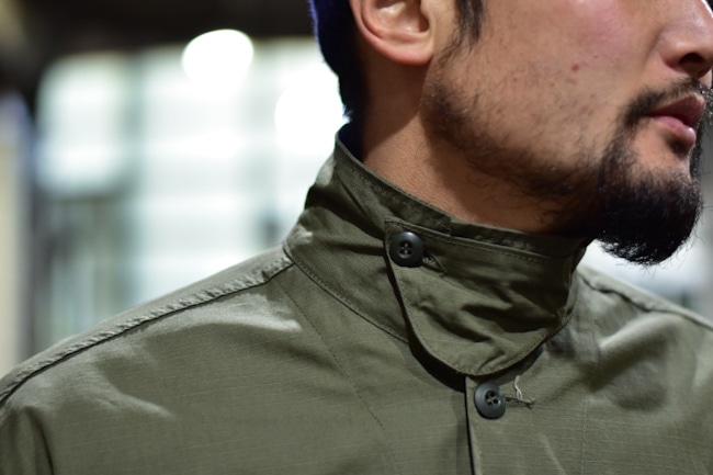 SASSAFRAS/ササフラス Overgrown Fatigue Jacket - Ripstop [Olive]
