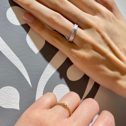 TINY SNAKE RING 18k Yellow Gold / DIAMONDS BRIDAL(ブライダル