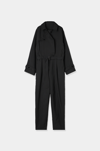 trench collar jumpsuit – louren store