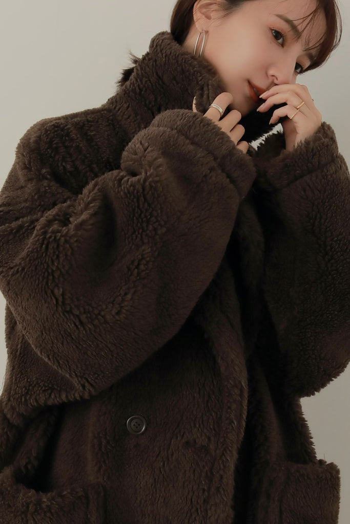 volume boa coat – louren store