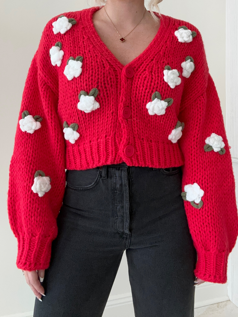 Flower Shop Rose Cardigan – Love, Poppy