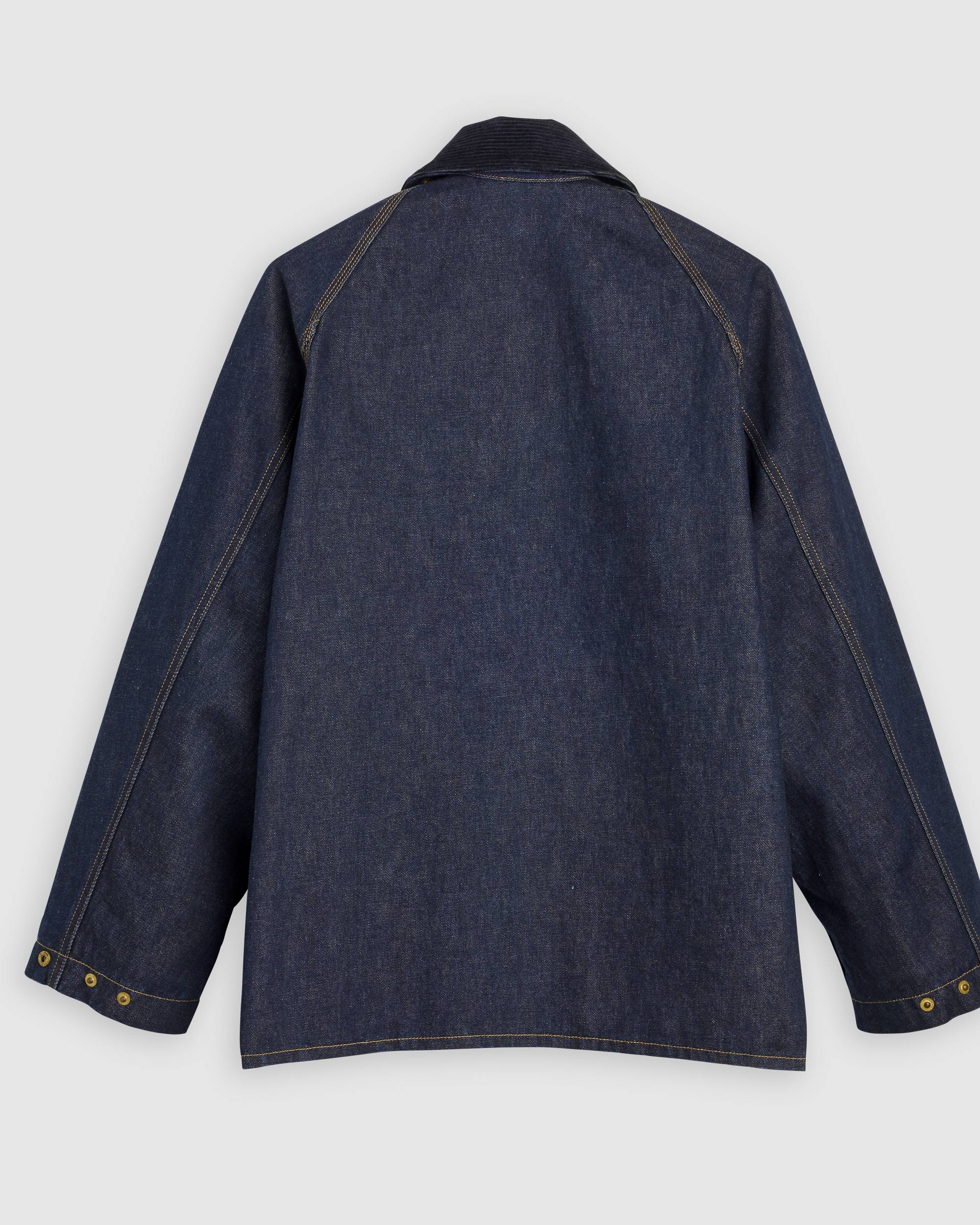 Levi's® X Barbour Oversized Bedale Jacket - Dark Wash | Levi's® US