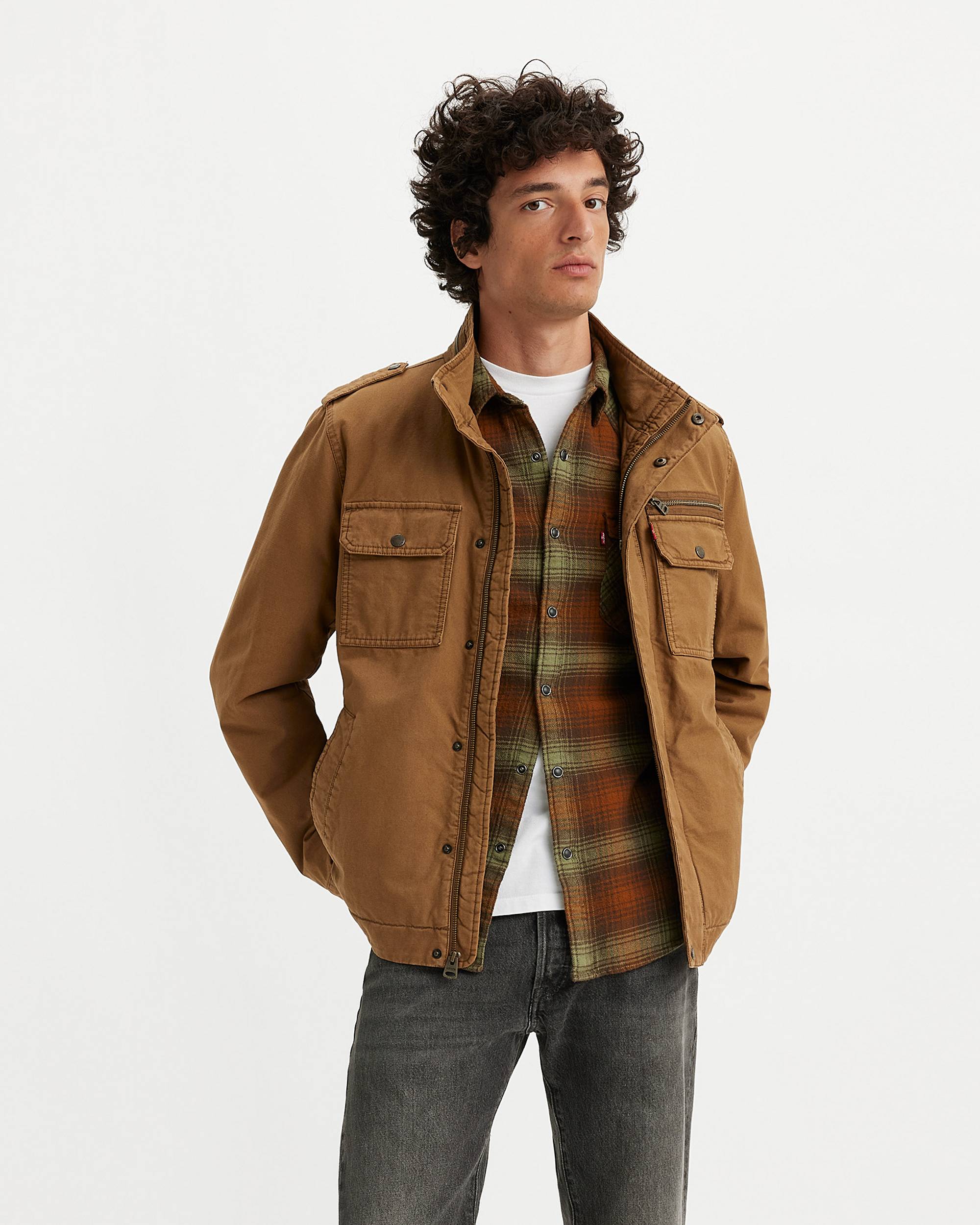 Cotton Military Jacket - Brown | Levi's® US