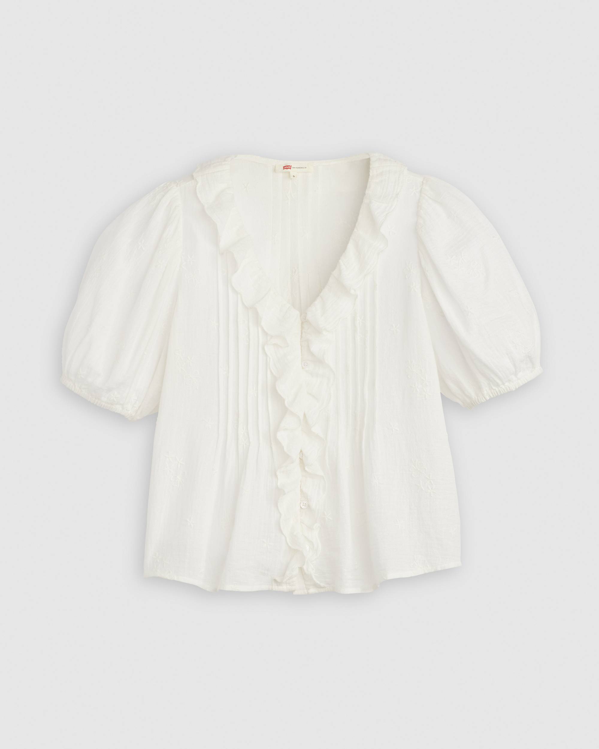Giselle Ruffle Blouse - White | Levi's® CA