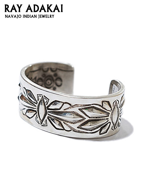 RAY ADAKAI（レイアダカイ） 】 ダブルスタンプシルバーバングル - Lua