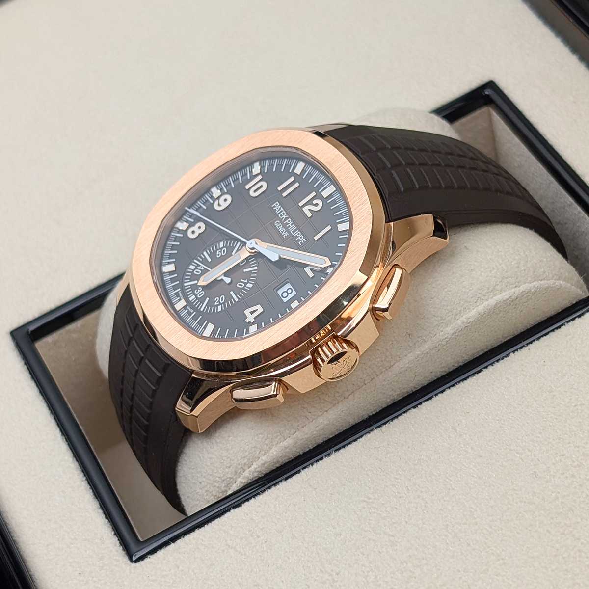 Patek Philippe 5968R-001 Aquanaut Brown Dial Brown Composite Strap