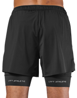 Layered Stretch Nylon Shorts - Black – LÝFT