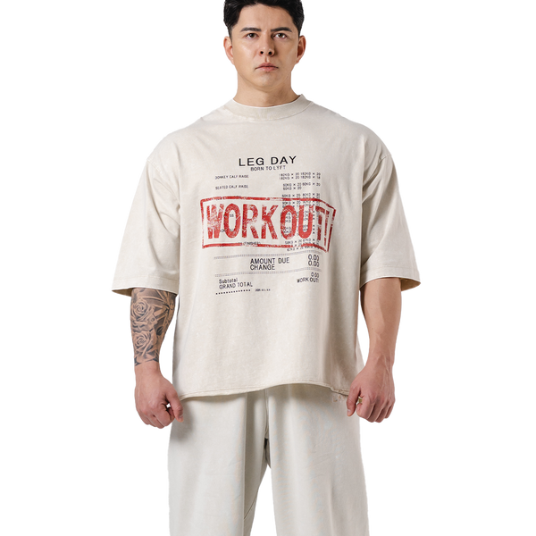 Leg Day Vintage Extra Big T-Shirt - Ivory – LÝFT