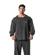 Cut-Off Vintage thermal Long T-Shirt - Black – LÝFT