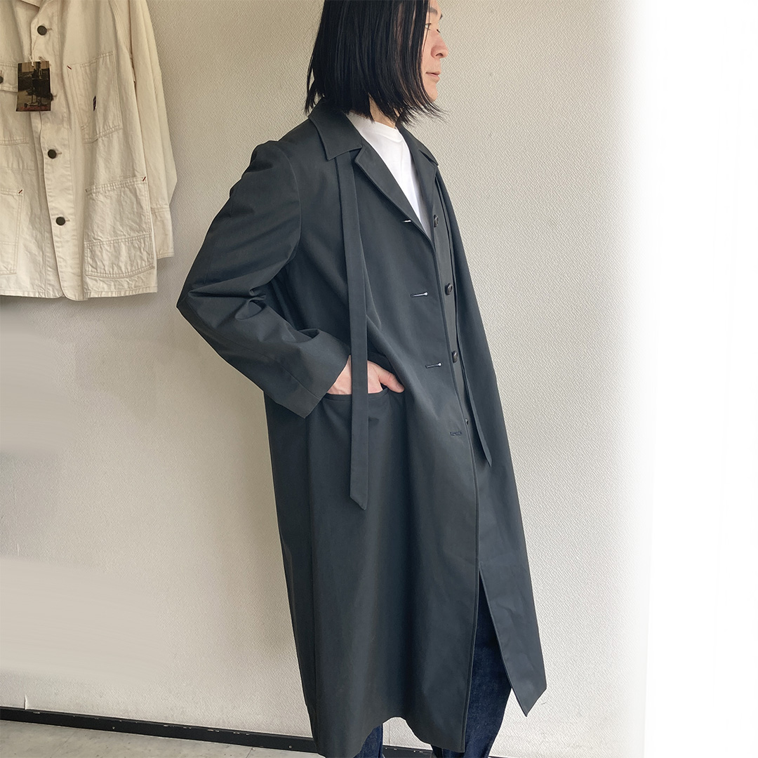 1970年代フランス製バルマカーンコート チャコール 1970's French