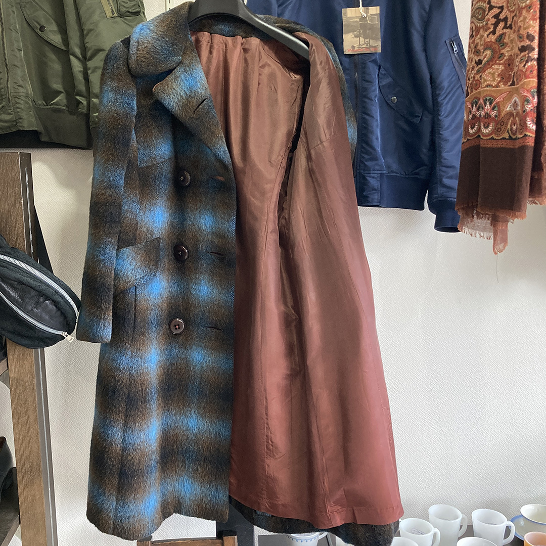 2000年前後イギリス製モヘアウールロングコート - マメチコ Fashion