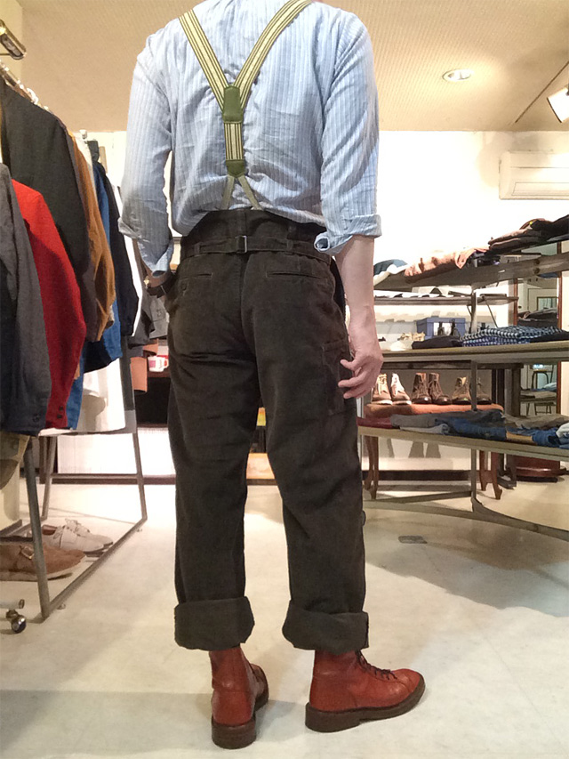 フレンチファーマーズパンツ french farmers pants 硫化olive